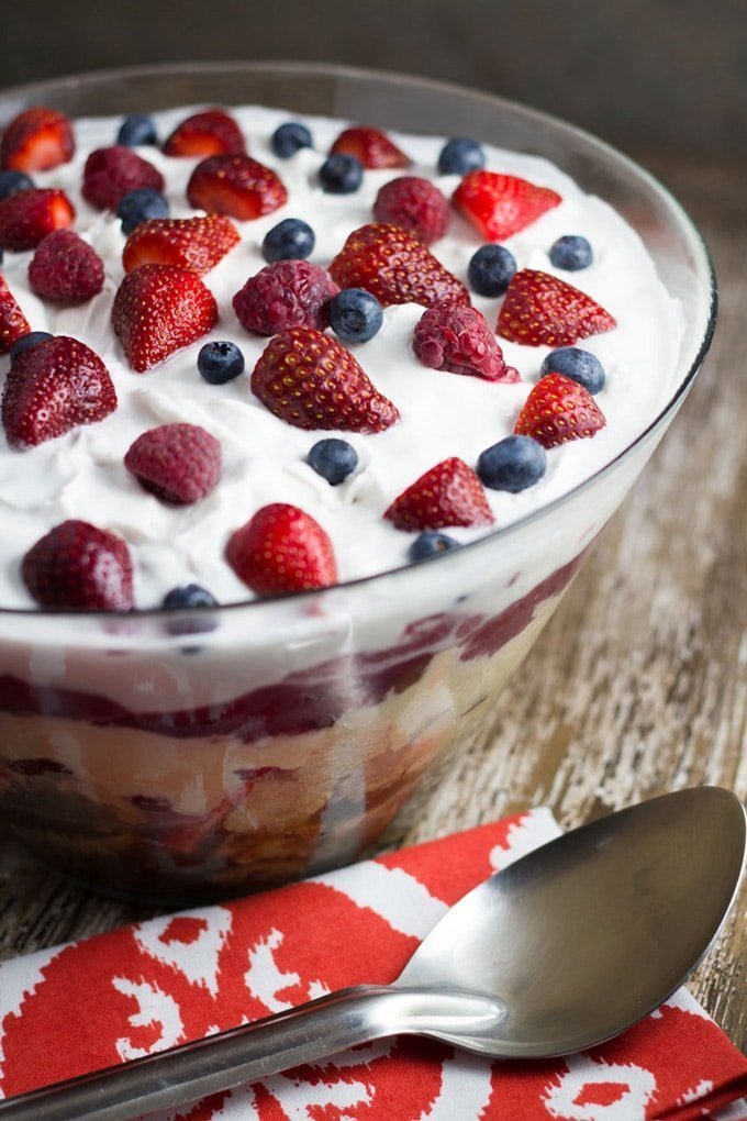 Healthy Dairy Free Berry Trifle (Gluten Free)