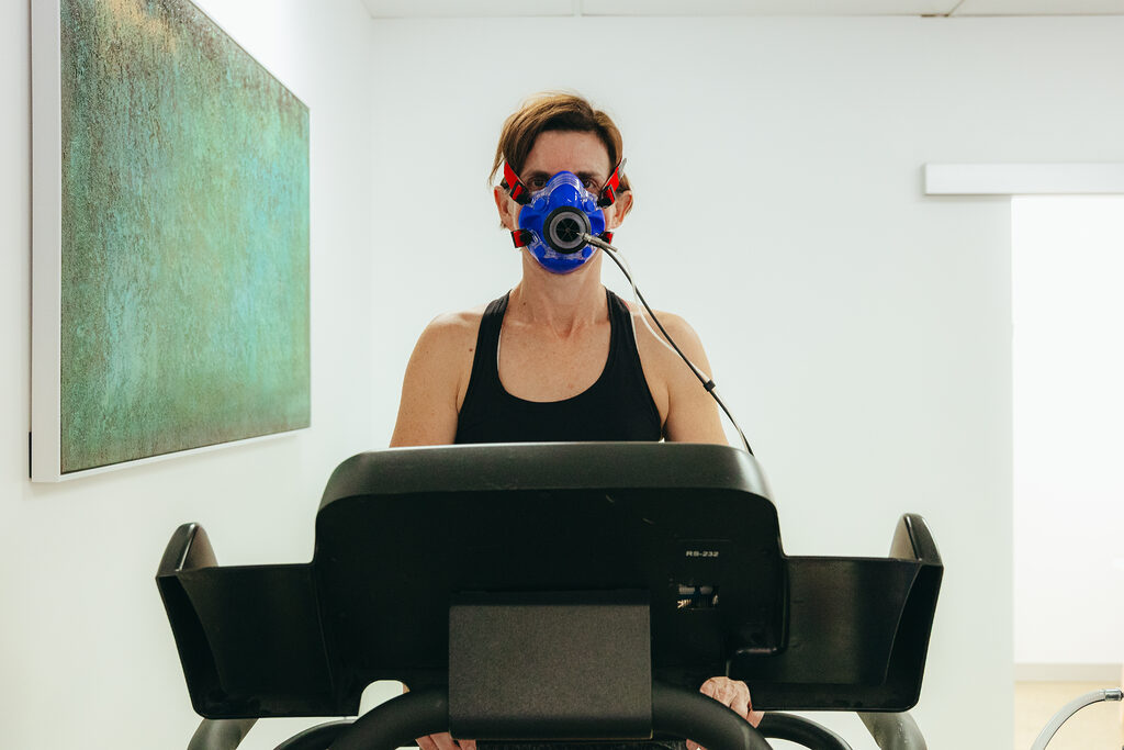 Client doing Vo2 max in Brisabne